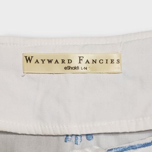 eShakti Wayward Fancies Floral Embroidered Fan Flare Sleeve Tunic Peasant L-14 - Picture 6 of 13